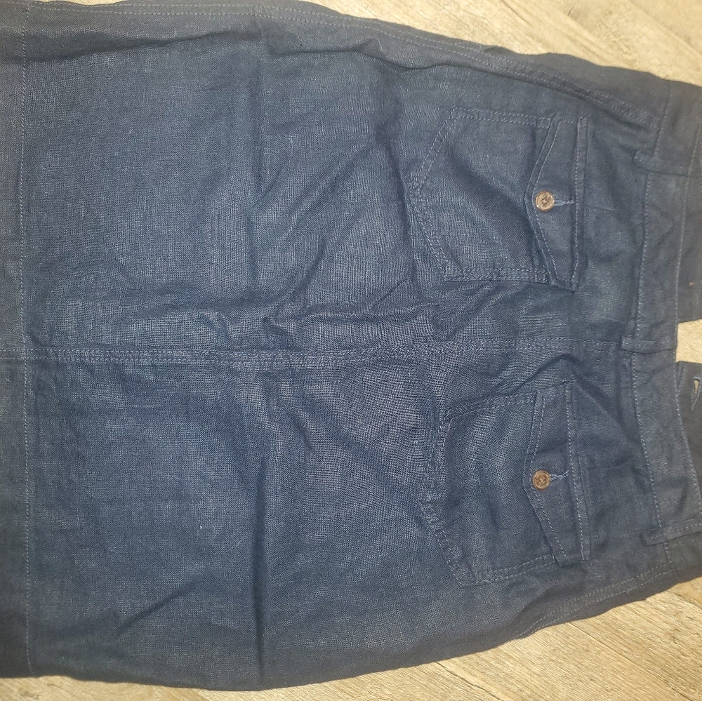 Jean skirt, high waisted